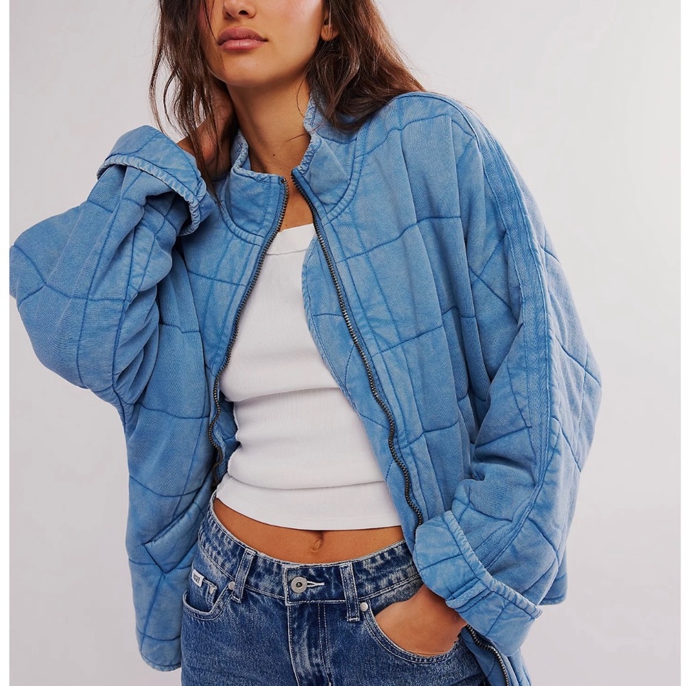 Free People - Dolman Quilted Knit Jacket - NWT